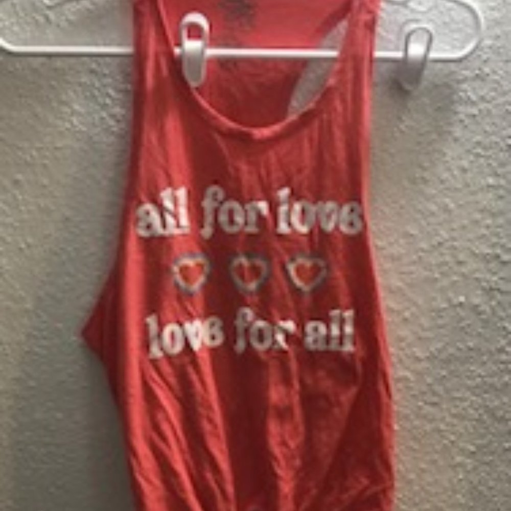 Made Right Medium All For Love Tank Top
